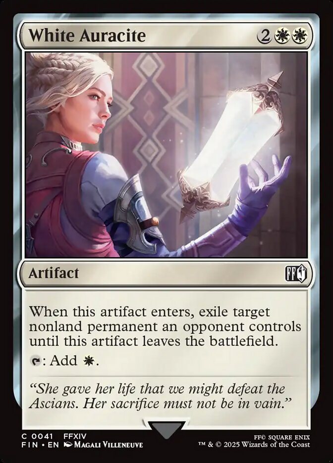 White Auracite 41/309 (FINAL FANTASY)  - Foil
