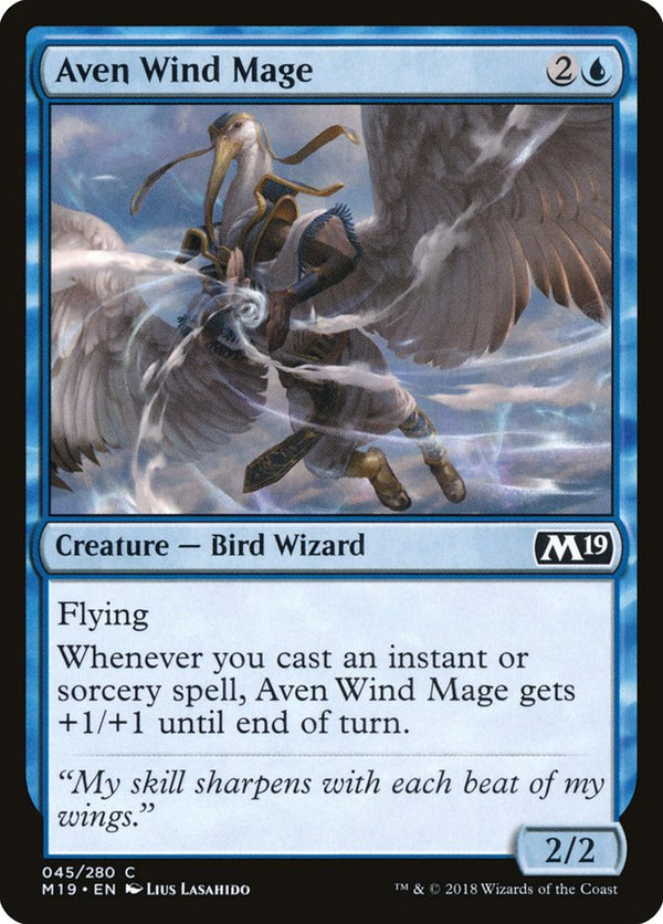 Aven Wind Mage 45/280 (Core Set 2019) 