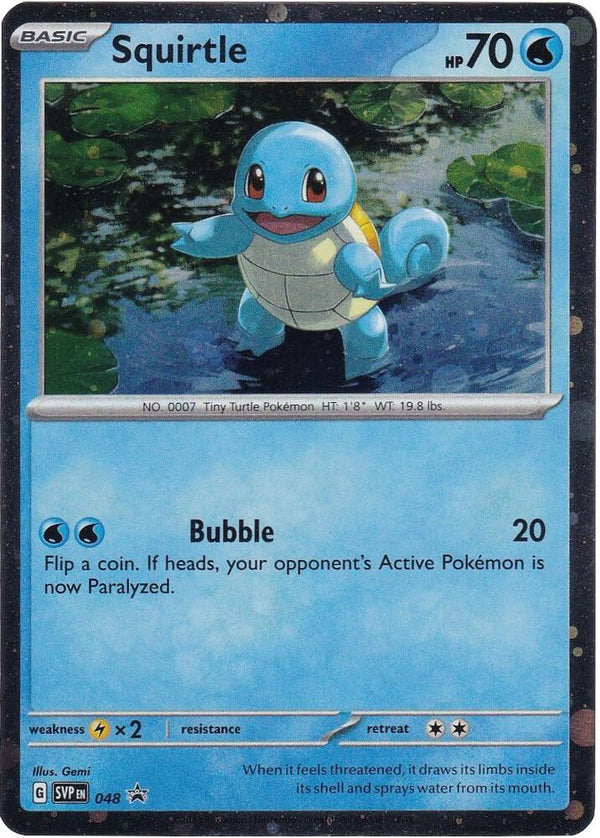 Squirtle 048 (SV: Scarlet & Violet Promo Cards)  - Cosmo Holofoil
