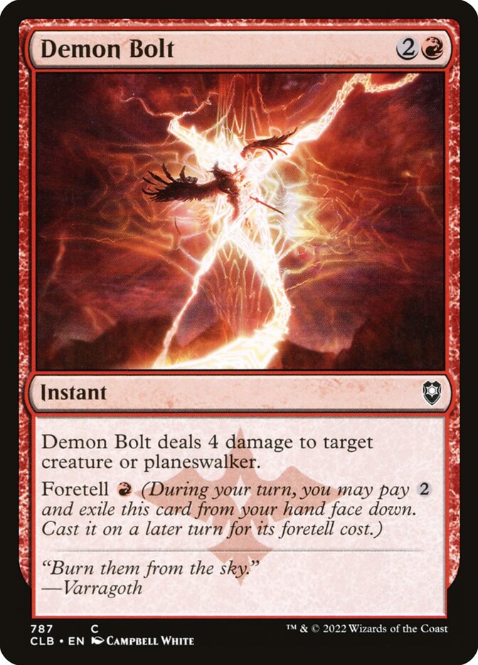 Demon Bolt 787/361 (Commander Legends: Battle for Baldur's Gate) 