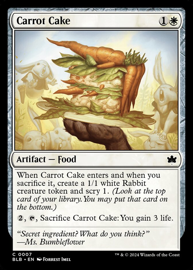 Carrot Cake 7 (Bloomburrow) 