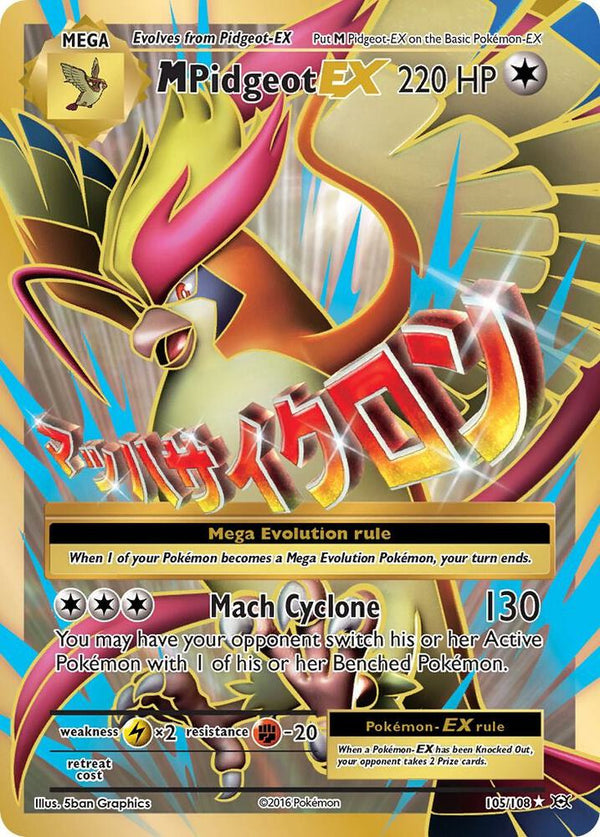 M Pidgeot EX 105/108 (XY - Evolutions)  - Holofoil