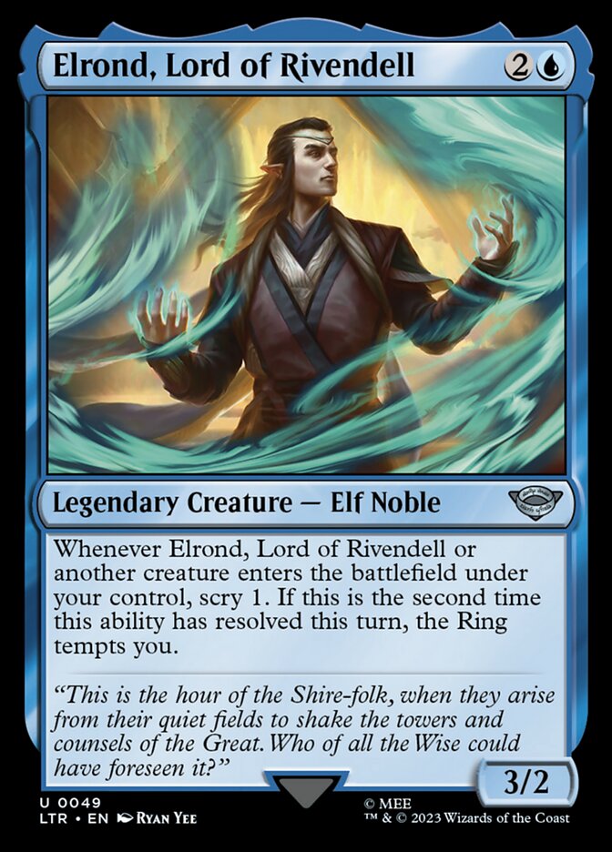 Elrond, Lord of Rivendell 49/281 (Universes Beyond: The Lord of the Rings: Tales of Middle-earth) 