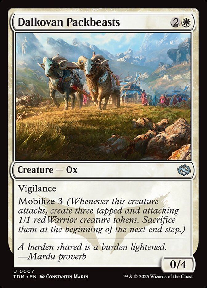 Dalkovan Packbeasts 7/291 (Tarkir: Dragonstorm) 