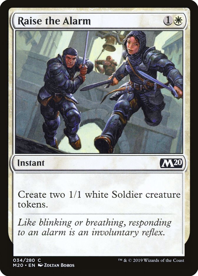 Raise the Alarm 34/280 (Core Set 2020) 