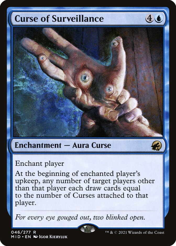 Curse of Surveillance 46/277 (Innistrad: Midnight Hunt)  - Foil