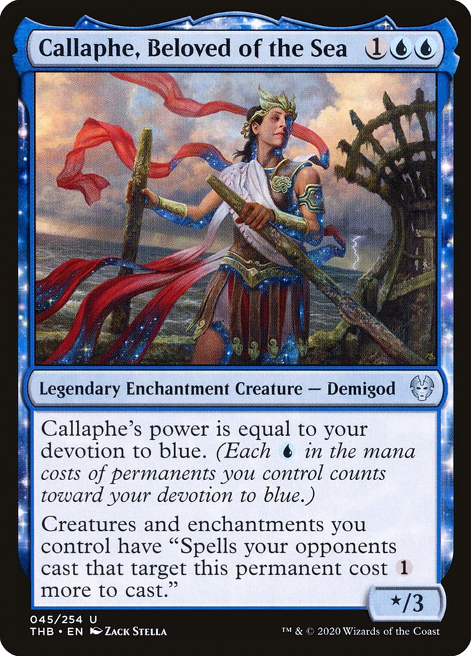 Callaphe, Beloved of the Sea 45/254 (Theros Beyond Death) 