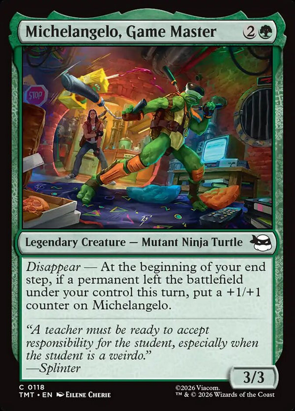 Michelangelo, Game Master 118/190 (Teenage Mutant Ninja Turtles) 