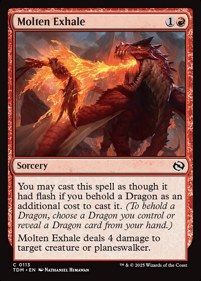 Molten Exhale 113/291 (Tarkir: Dragonstorm)  - Foil