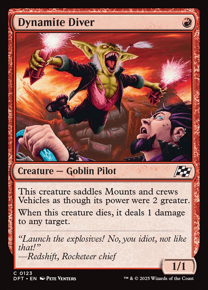 Dynamite Diver 123 (Aetherdrift)  - Foil