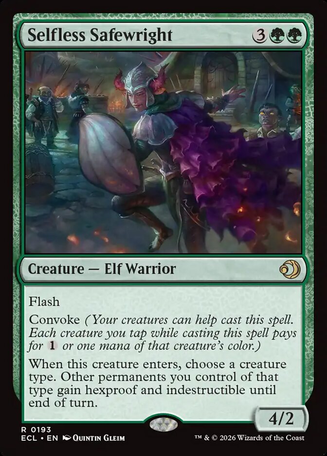 Selfless Safewright 193/273 (Lorwyn Eclipsed) 