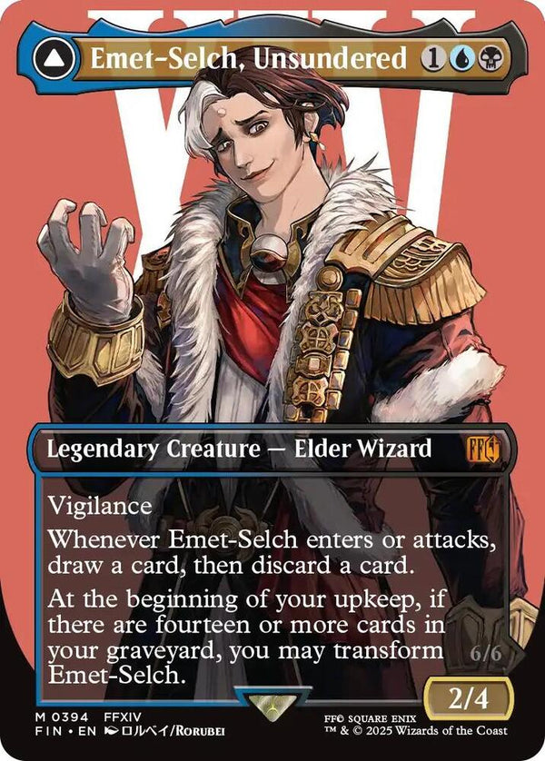Emet-Selch, Unsundered // Hades, Sorcerer of Eld 394 (FINAL FANTASY)  - Borderless