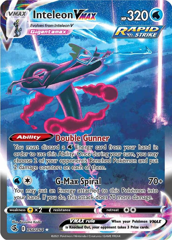 Inteleon VMAX 266/264 (SWSH08: Fusion Strike)  - Holofoil