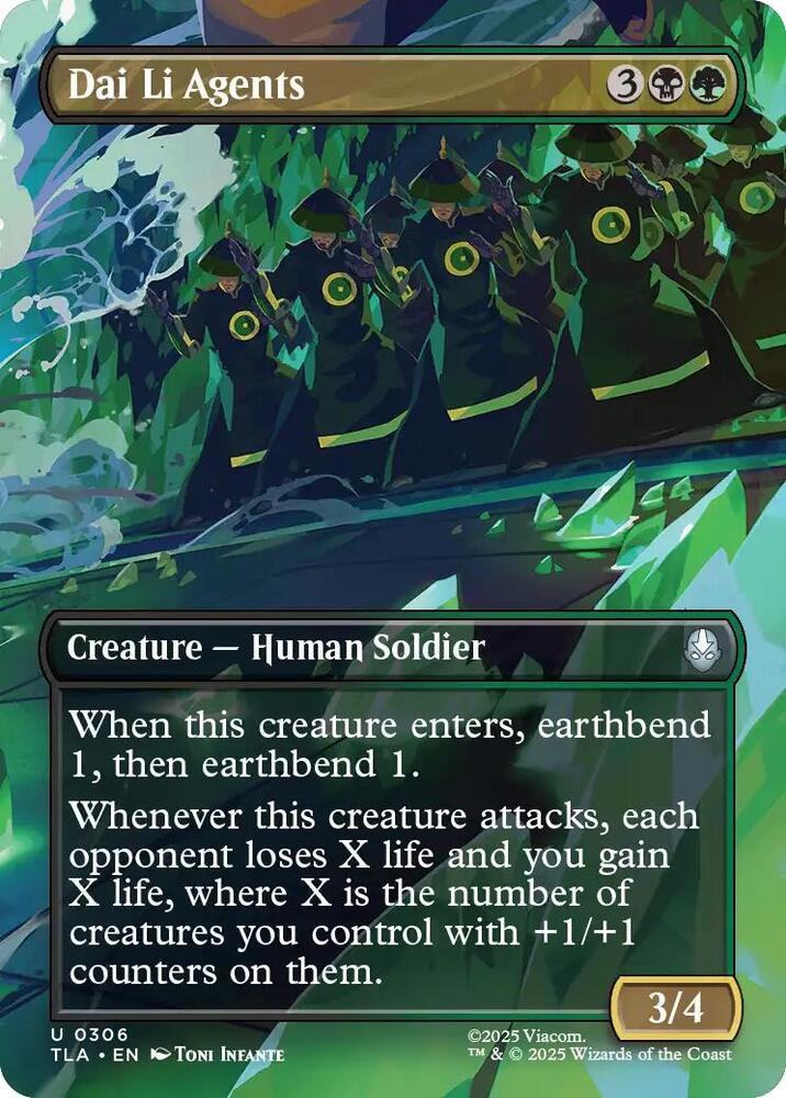 Dai Li Agents 306 (Avatar: The Last Airbender)  - Borderless