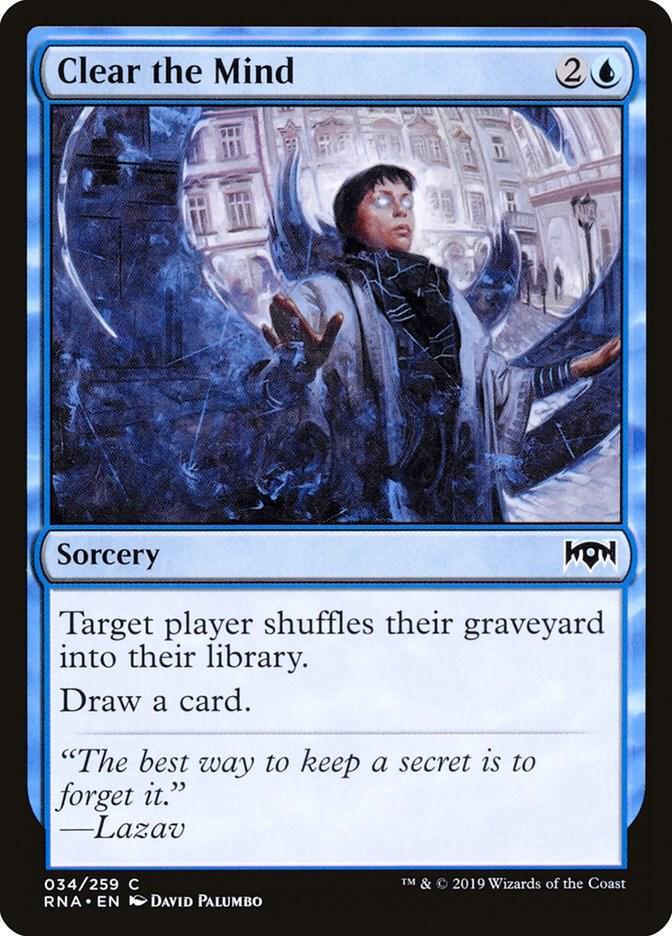 Clear the Mind 34/259 (Ravnica Allegiance) 