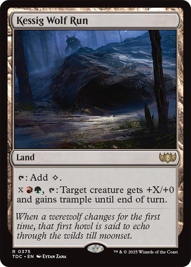 Kessig Wolf Run 375/413 (Commander: Tarkir: Dragonstorm) 