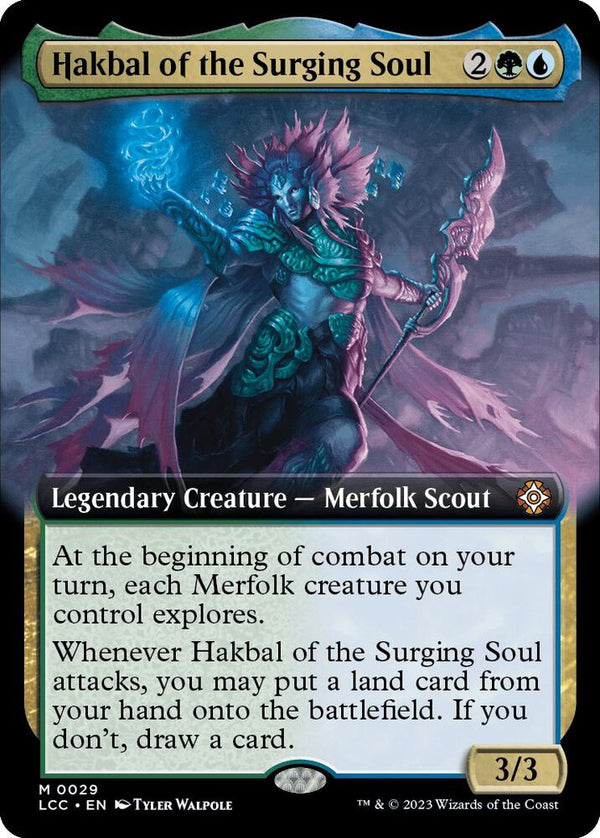 Hakbal of the Surging Soul 29/370 (Commander: The Lost Caverns of Ixalan)  - Extended Art