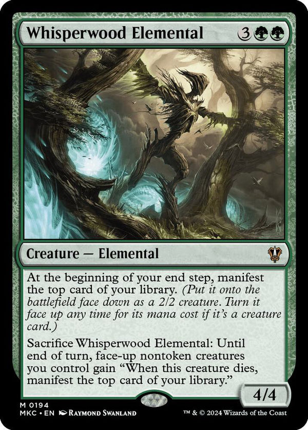 Whisperwood Elemental 194/311 (Commander: Murders at Karlov Manor) 