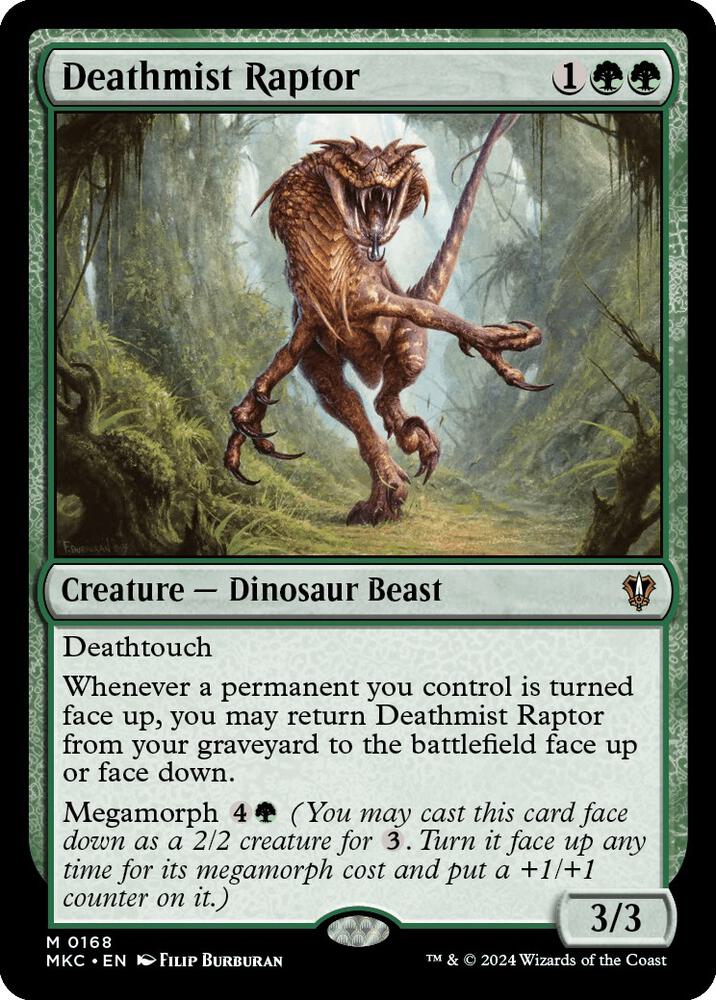 Deathmist Raptor 168/311 (Commander: Murders at Karlov Manor) 
