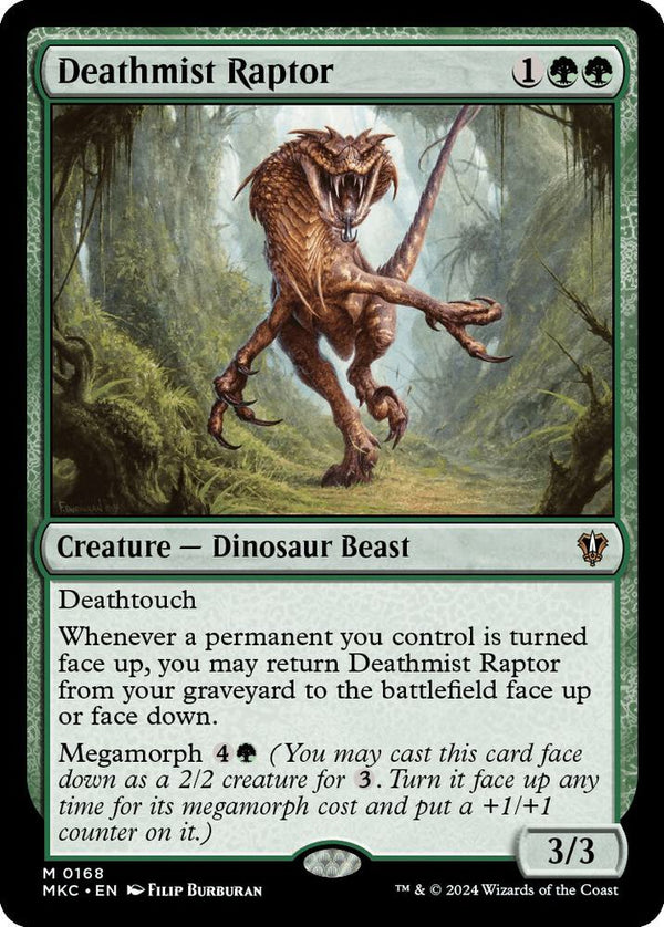 Deathmist Raptor 168/311 (Commander: Murders at Karlov Manor) 