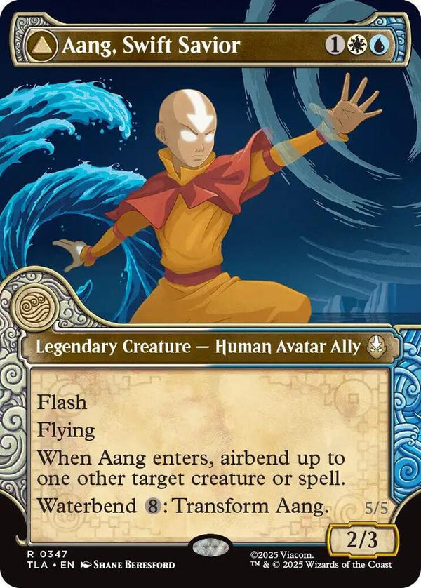 Aang, Swift Savior // Aang and La, Ocean's Fury 347/286 (Avatar: The Last Airbender)  - Showcase
