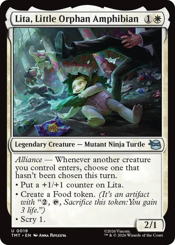 Lita, Little Orphan Amphibian 19/190 (Teenage Mutant Ninja Turtles) 