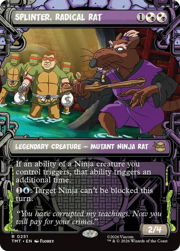 Splinter, Radical Rat 251/190 (Teenage Mutant Ninja Turtles)  - Showcase