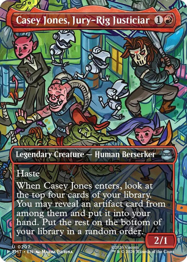Casey Jones, Jury-Rig Justiciar 207/190 (Teenage Mutant Ninja Turtles)  - Borderless