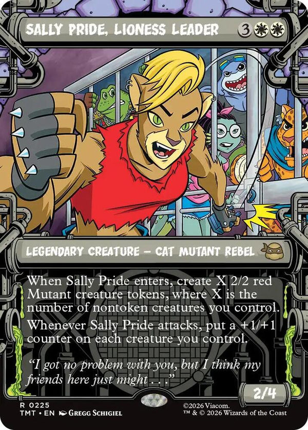 Sally Pride, Lioness Leader 225/190 (Teenage Mutant Ninja Turtles)  - Showcase Foil