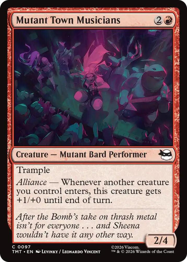 Mutant Town Musicians 97/190 (Teenage Mutant Ninja Turtles) 