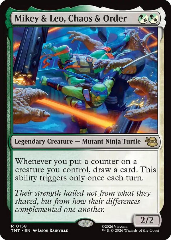 Mikey and Leo, Chaos and Order 158/190 (Teenage Mutant Ninja Turtles) 