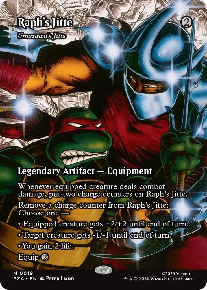 Raph's Jitte - Umezawa's Jitte 19 (Teenage Mutant Ninja Turtles Source Material)  - Borderless