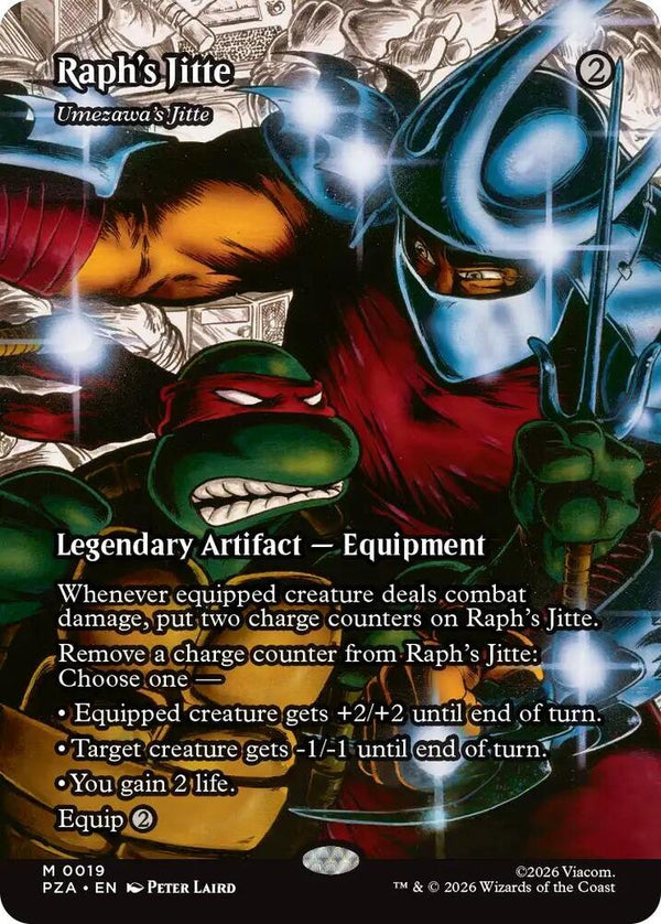 Raph's Jitte - Umezawa's Jitte 19 (Teenage Mutant Ninja Turtles Source Material)  - Borderless