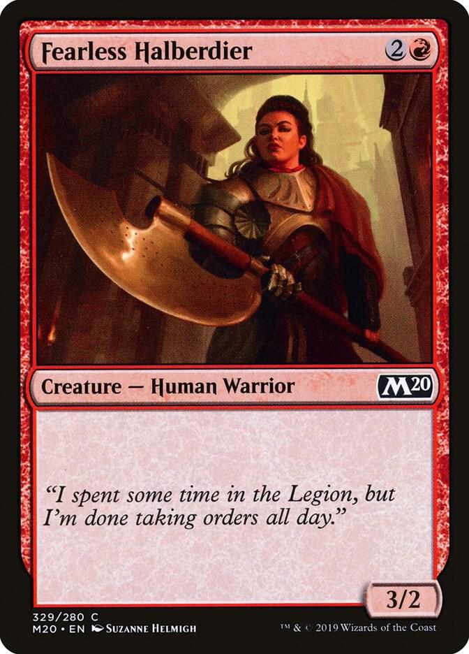 Fearless Halberdier 329/280 (Core Set 2020) 