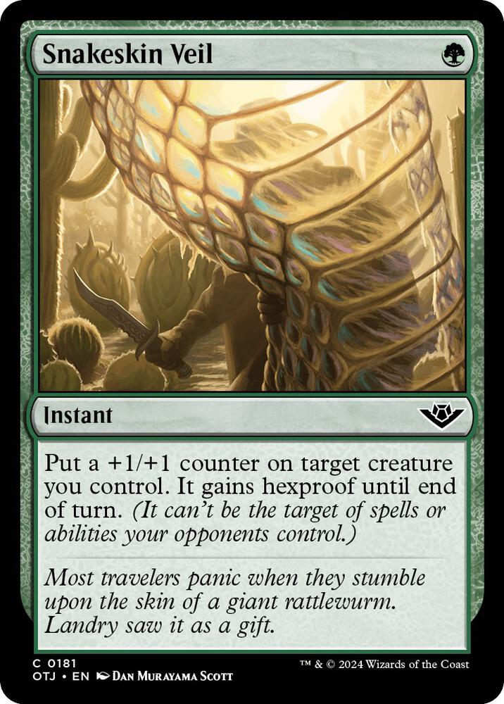 Snakeskin Veil 181 (Outlaws of Thunder Junction) 
