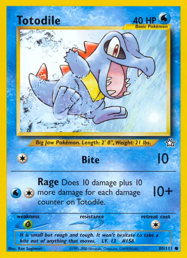 Totodile 080/111 (Neo Genesis)  - Unlimited