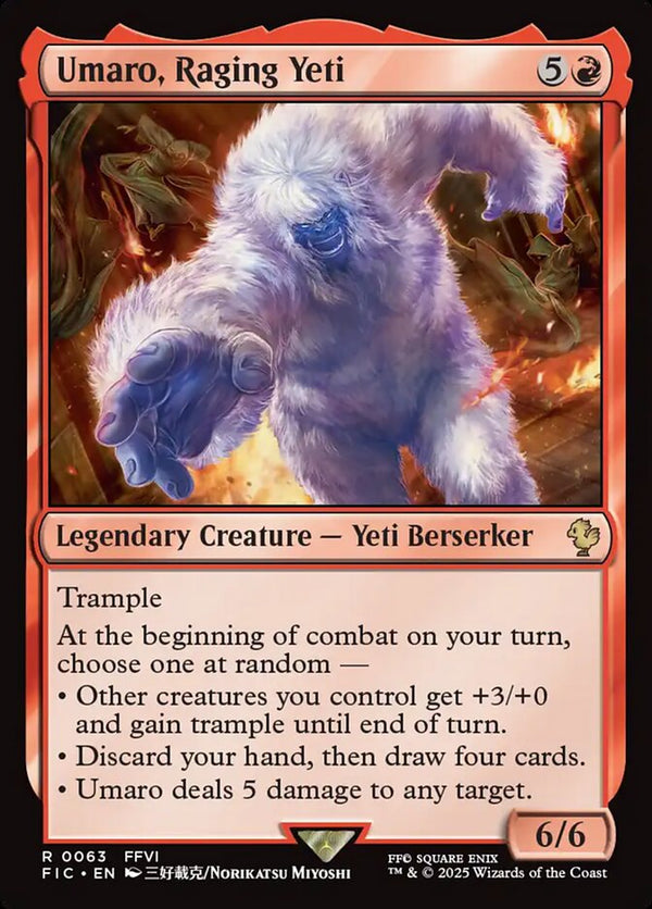 Umaro, Raging Yeti Duplicate 63/100 (Commander: FINAL FANTASY)  - Foil