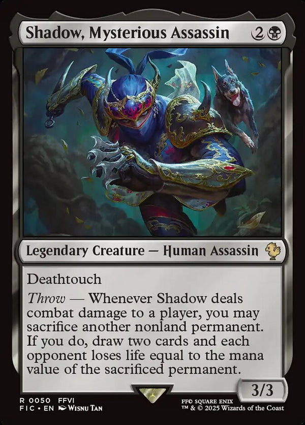 Shadow, Mysterious Assassin Duplicate 50 (Commander: FINAL FANTASY)  - Foil