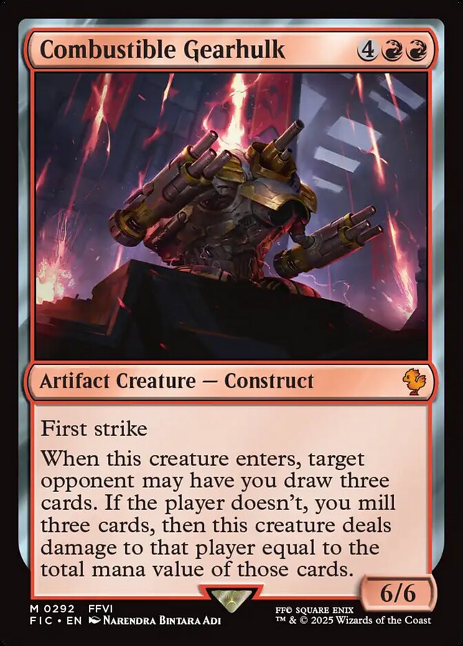 Combustible Gearhulk Duplicate 292/100 (Commander: FINAL FANTASY)  - Foil