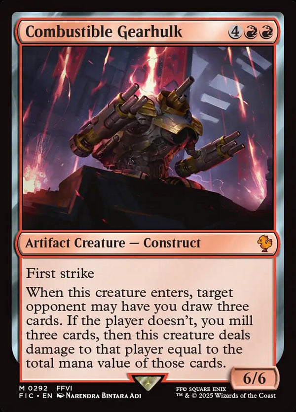 Combustible Gearhulk Duplicate 292/100 (Commander: FINAL FANTASY)  - Foil