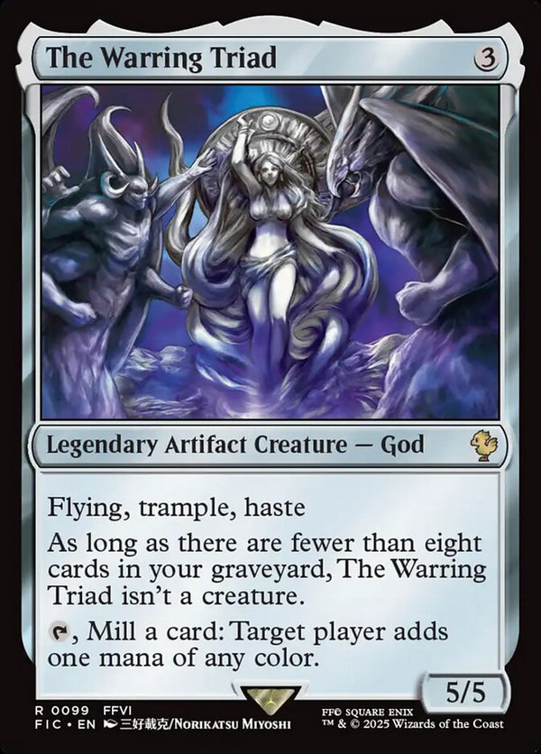 The Warring Triad Duplicate 99/100 (Commander: FINAL FANTASY)  - Foil