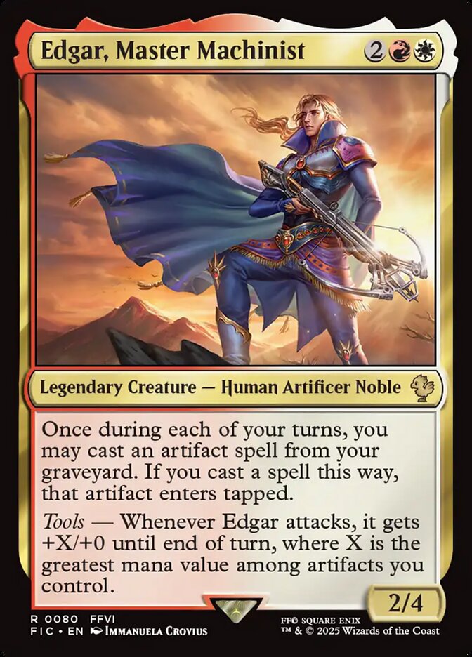 Edgar, Master Machinist Duplicate 80 (Commander: FINAL FANTASY)  - Foil