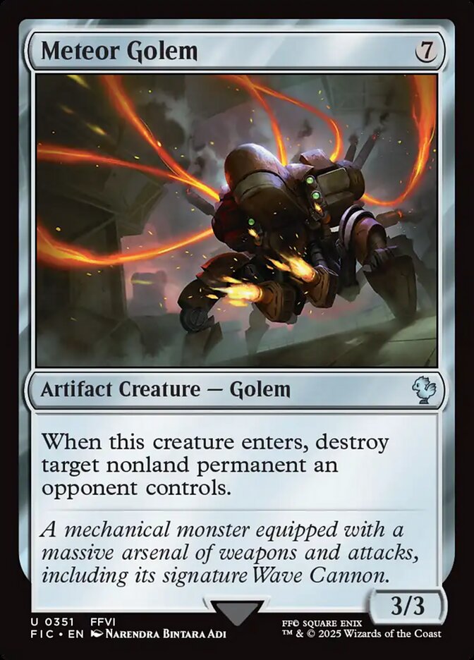 Meteor Golem Duplicate 351/100 (Commander: FINAL FANTASY)  - Foil