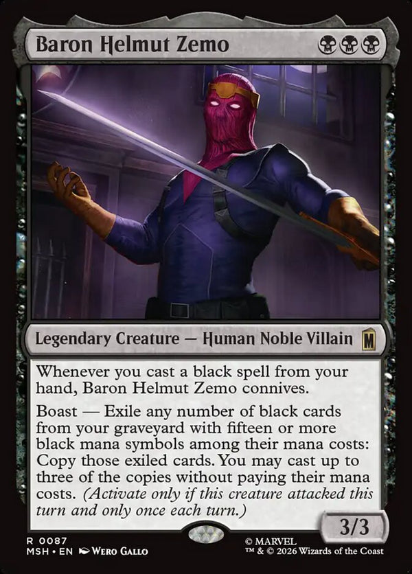 Baron Helmut Zemo 87 (Marvel Super Heroes)  - Foil