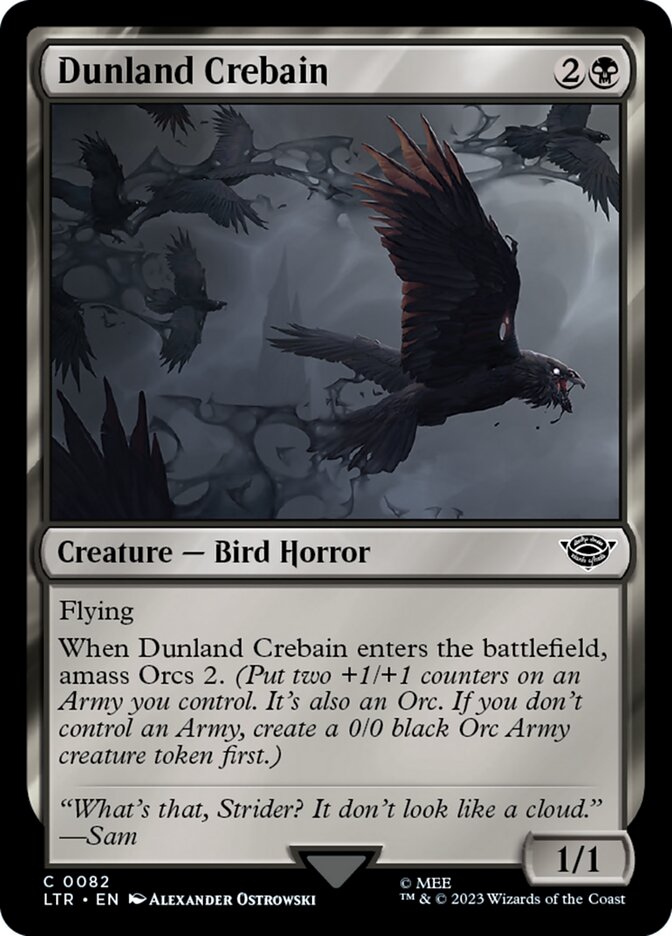 Dunland Crebain 82/281 (Universes Beyond: The Lord of the Rings: Tales of Middle-earth) 