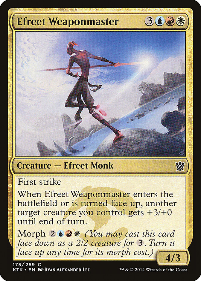 Efreet Weaponmaster 175/269 (Khans of Tarkir) 