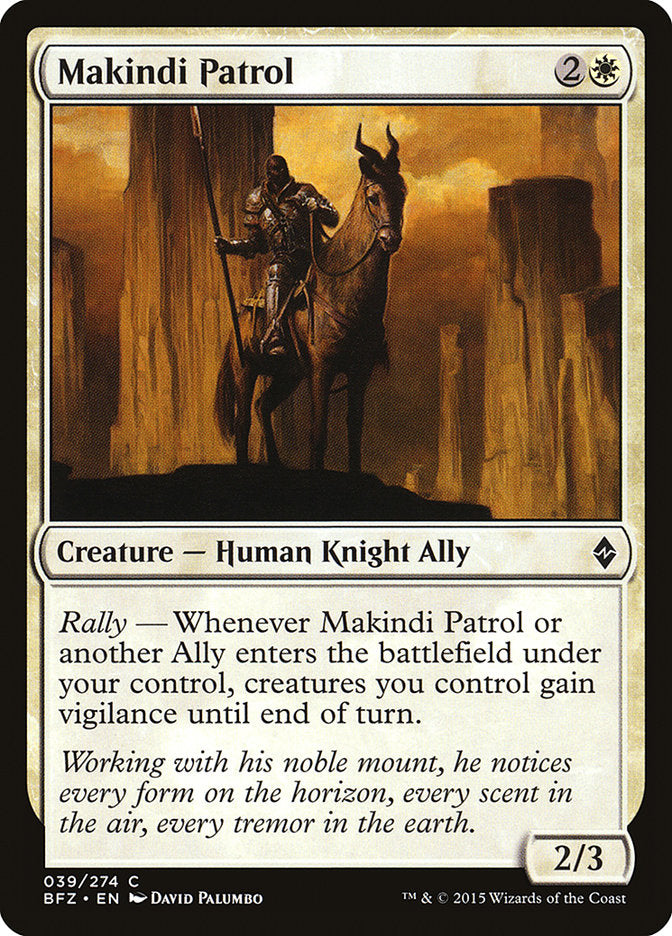 Makindi Patrol 39/274 (Battle for Zendikar) 