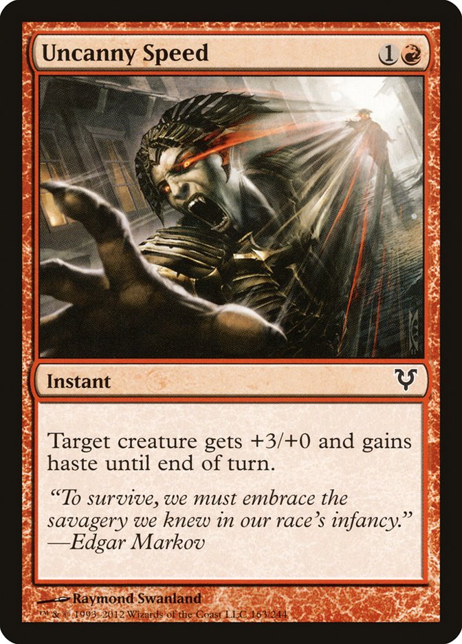 Uncanny Speed 163/244 (Avacyn Restored) 