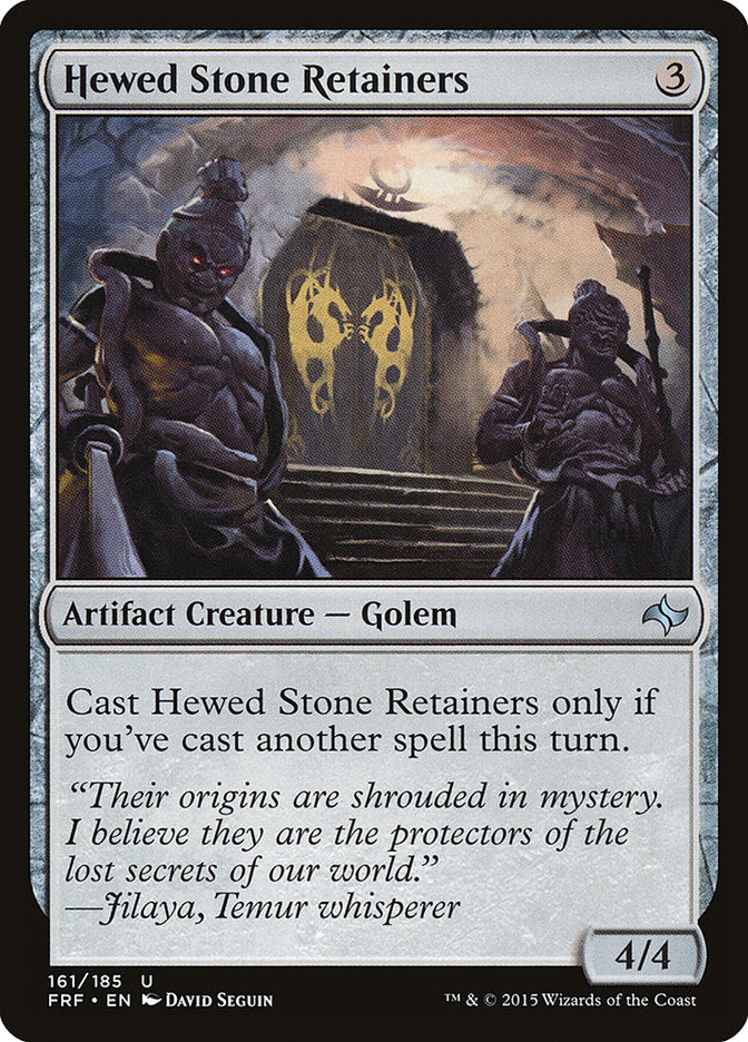 Hewed Stone Retainers 161/185 (Fate Reforged) 