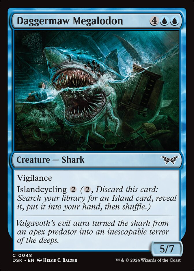 Daggermaw Megalodon 48/286 (Duskmourn: House of Horror) 